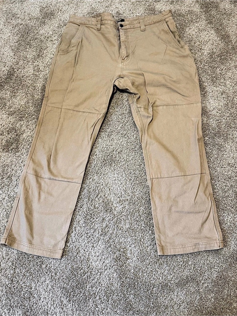Mountain Khakis Alpine Work Pant Classic Fit Double Knee Canvas Tan 40x30
